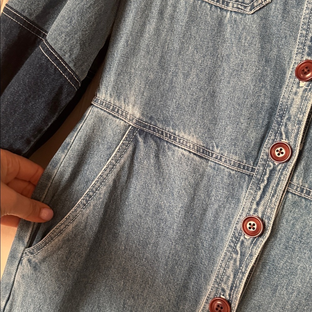 Sea NY Denim Jumpsuit Jean size 2 small - Picture 4 of 6